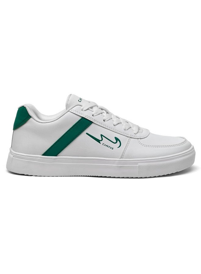 Campus Camp-Clint Men's Sneakers Stylish White Sneakers for Men Supportive Memory Tech Lite Insole with Water-Resistant Upper, 10 UK - Image 2