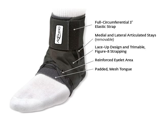 DonJoy Stabilizing PRO Ankle Brace Medium White - Image 5