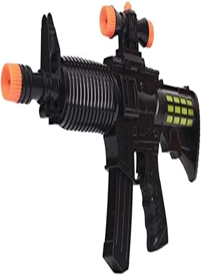 Electric Gun Toys Light Vibrated Submachine Gun Laser Tag Ak 47 Kids Boys Eight Tone Musical Plastic Toys(one year gurantee) (one year warranty) 
