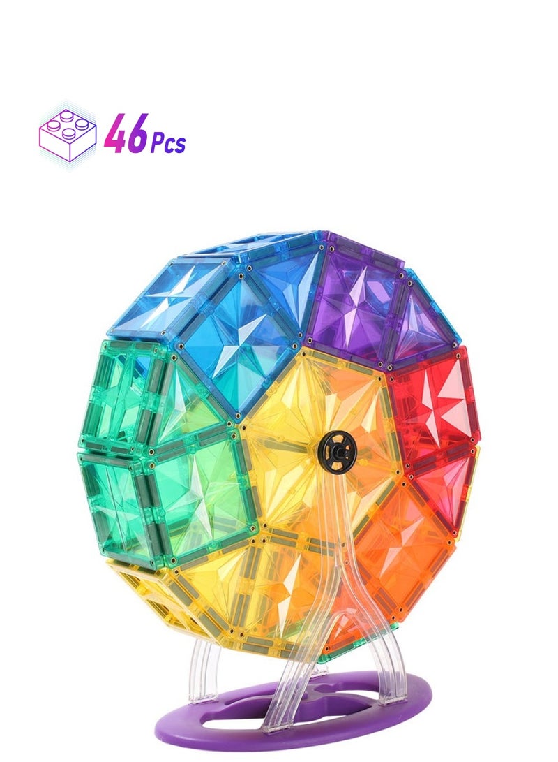 StarKids Star Magnetic Tiles Ferris Wheel Set 46pcs - Image 1