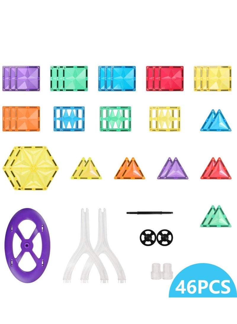 StarKids Star Magnetic Tiles Ferris Wheel Set 46pcs - Image 4