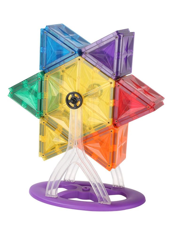 StarKids Star Magnetic Tiles Ferris Wheel Set 46pcs - Image 2