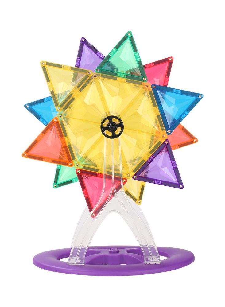 StarKids Star Magnetic Tiles Ferris Wheel Set 46pcs - Image 3