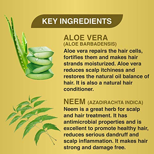 Khadi Veda Shampoo Neem Aloe Vera for Hair & Scalp Protection 200 ml - pack of 2. - Image 4
