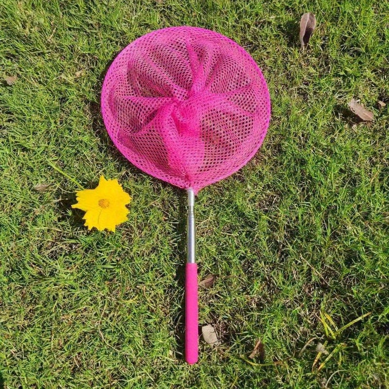 4 Pcs Random Color Outdoor Stainless Steel Telescopic Fishing Net With Bag - Image 4