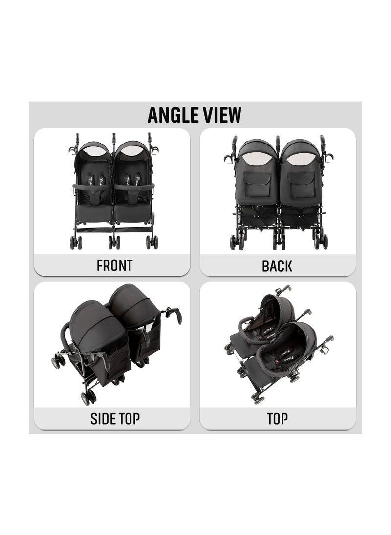TEKNUM Twin Stroller Fellow - Black  - Image 4