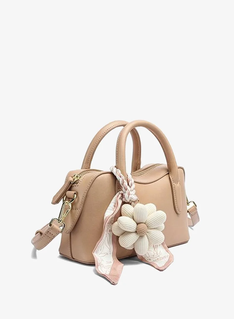 Fyor Stylish Curved Top-Handle Charm Bag DR 014