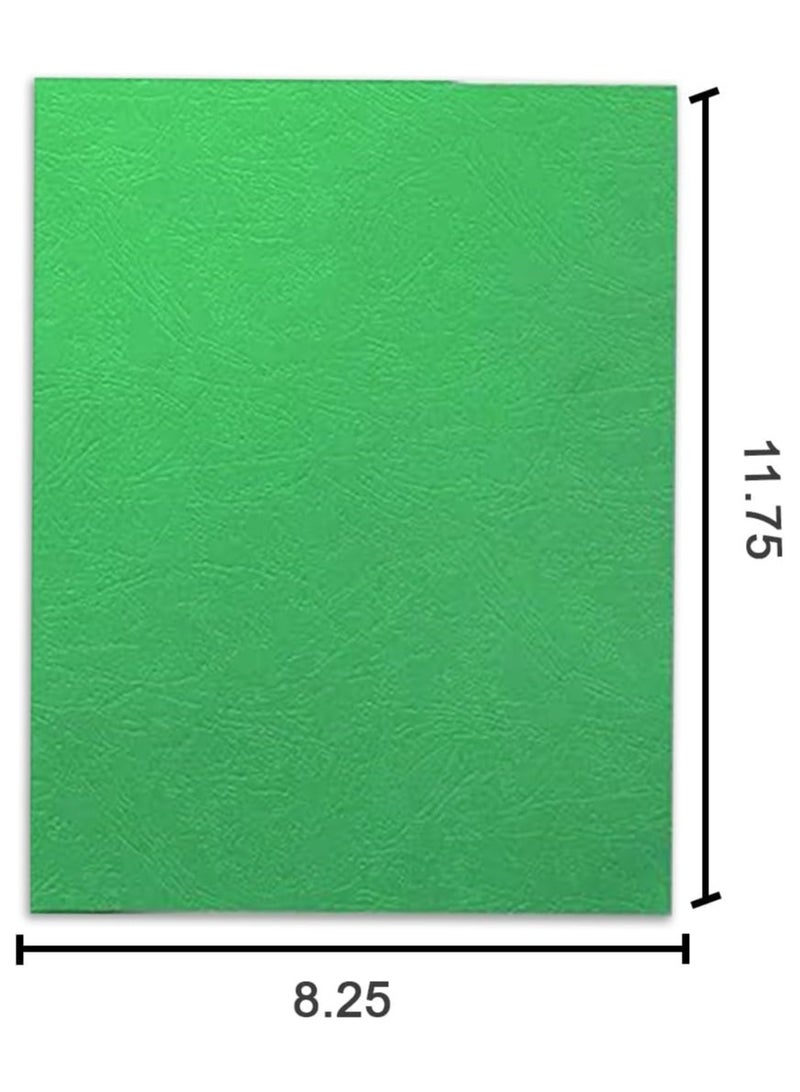 MARKQ [1000 حزمة] غلاف ملون أخضر [A4] 230 جرام - أوراق واقية متينة للعروض التقديمية والتقارير والمستندات - متوافقة مع آلات الربط بالأسلاك والربط بالأسلاك المزدوجة - Image 4