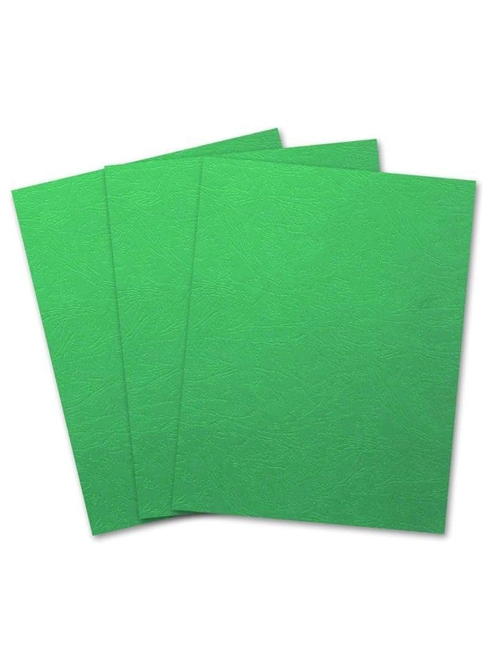 MARKQ [1000 حزمة] غلاف ملون أخضر [A4] 230 جرام - أوراق واقية متينة للعروض التقديمية والتقارير والمستندات - متوافقة مع آلات الربط بالأسلاك والربط بالأسلاك المزدوجة - Image 5