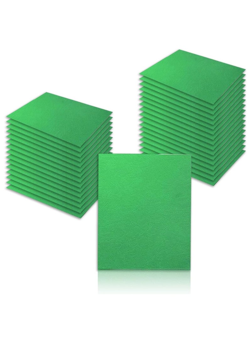 MARKQ [1000 حزمة] غلاف ملون أخضر [A4] 230 جرام - أوراق واقية متينة للعروض التقديمية والتقارير والمستندات - متوافقة مع آلات الربط بالأسلاك والربط بالأسلاك المزدوجة - Image 2