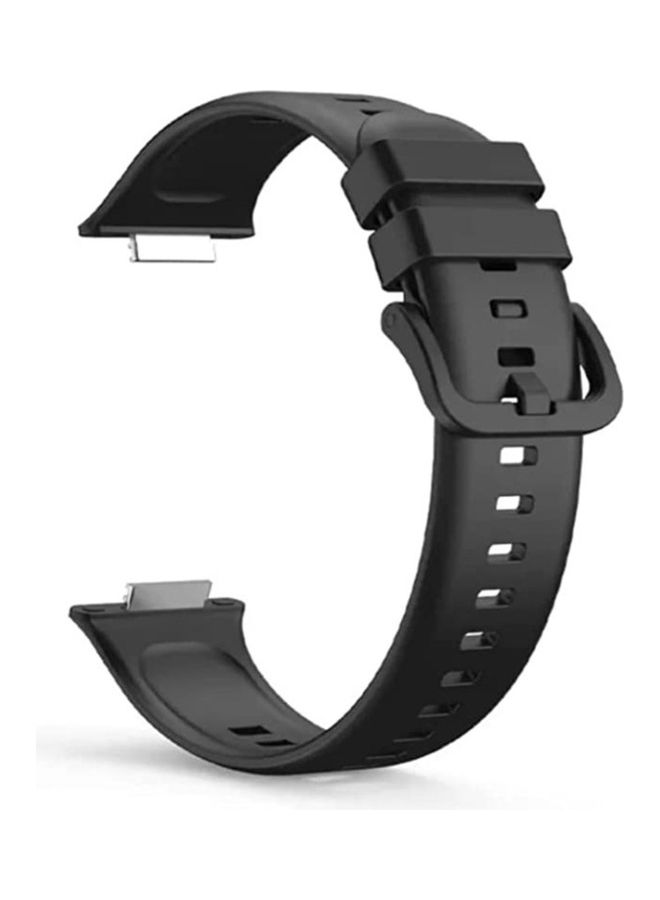 HUAWEI Fit 2 Watch Band Strap Silicone Replacement Wristband Black - Image 3