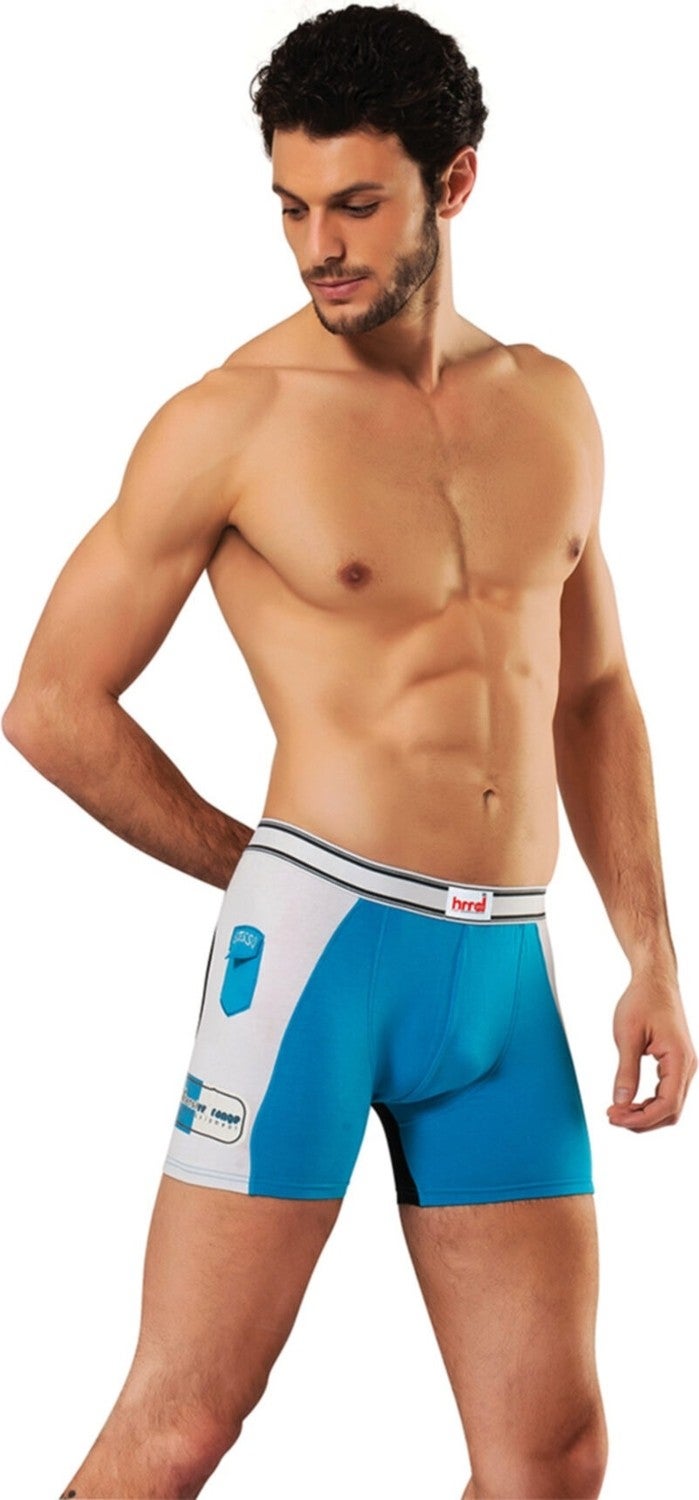 HMD 308 Cotton Lycra Men's Boxer Briefs - Aqua 