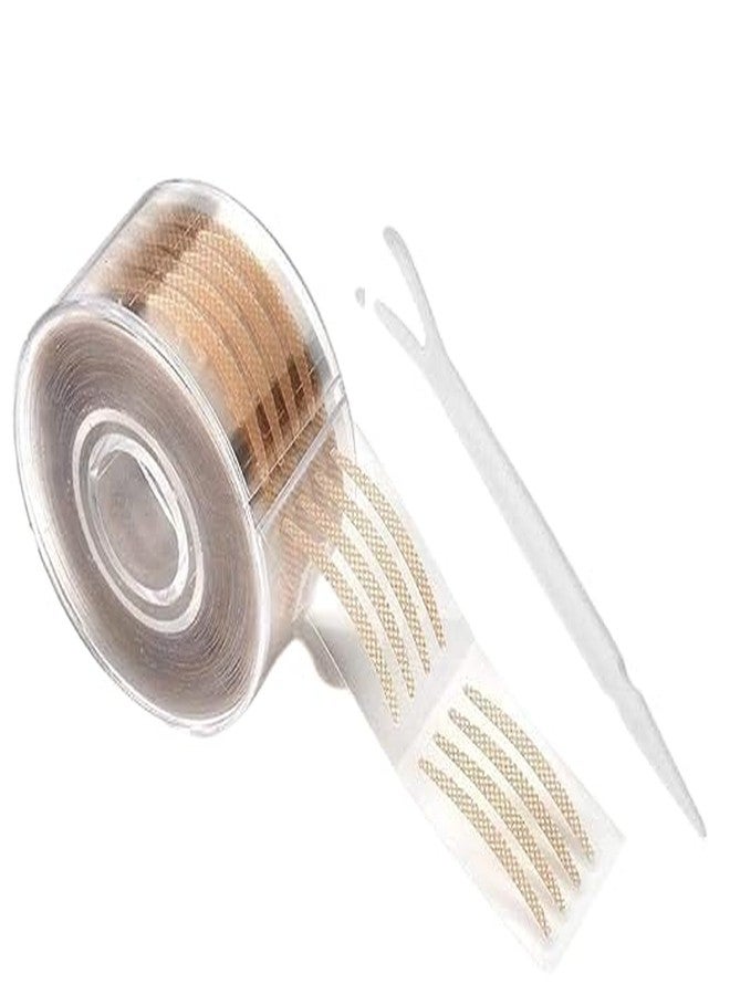 SIMESTICH Invisible Waterproof Double-Eyelid Tape & Stickers Kit with Fork Rod - Invisible Single/Double Lid Shaper for Hooded, Droopy, Mono-Eyelids - Make-Up Essential Eye Lift Accessory (600 PCS) - Image 1