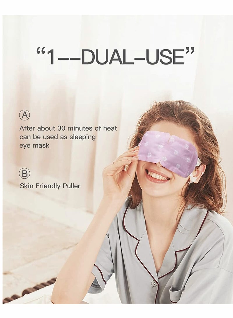Excefore Steam Eye Mask 10 Packs Hot Steam Eye SPA Mask, Relieve Eyestrain Warming Eye Patch, Rose Fragrance - Image 4
