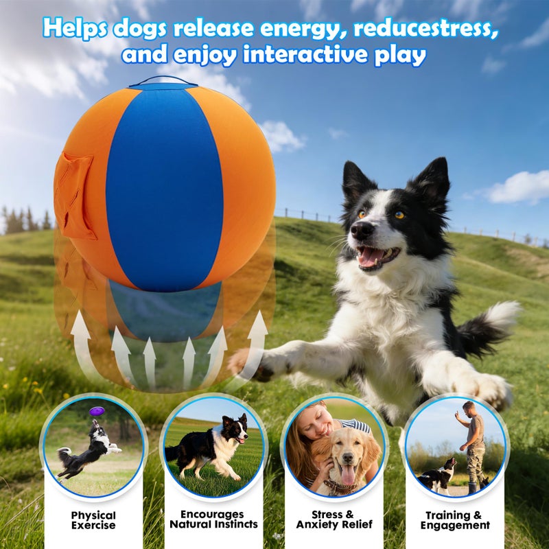 goodleben Herding Ball for Dogs 22", Durable Dual-Layer Herding Ball for Australian Shepherds, Outdoor Training Toy for Medium & Large Breeds, Ideal for Herding Dog Exercise - Image 5
