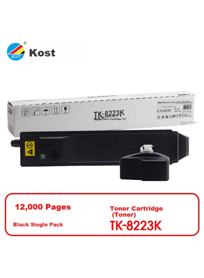 Kst Tk-8223k Toner Cartridge Compatible With Kyocera Ecosys Mz2400cidn Printer, 12000 Pages, Professional Edition - Image 1