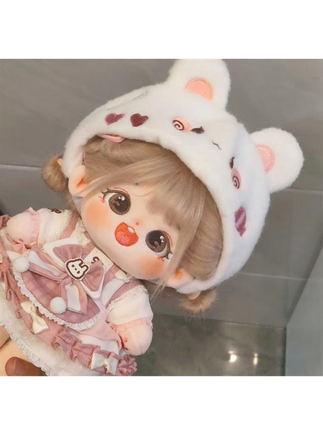 Corn Cotton Doll SP Version 20CM Lovely Cute Girl Plush Doll Gift Prize Girl Heart Doll Clothes-Specifications:Corn SP Nude Baby + Hairstyle + Paris Pink Skirt-Color:20CM Without Skeleton