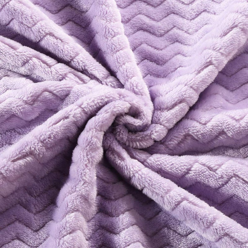 CREVENT 30''X40'' Soft Cozy Warm Baby Blankets for Boys Girls Solid Color - All Season Use - Newborn Essentials (Wave Lanveder) - Image 3