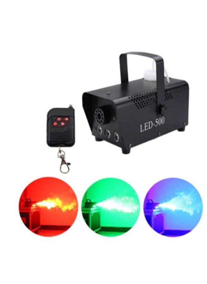 Generic - 500W RGB LED Fog Machine Smoke Machine Hood Portable LED Light with Wired and Wireless Remote Control - Image 1
