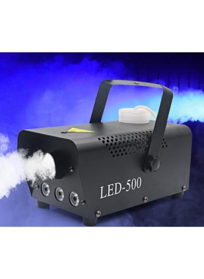 Generic - 500W RGB LED Fog Machine Smoke Machine Hood Portable LED Light with Wired and Wireless Remote Control - Image 1