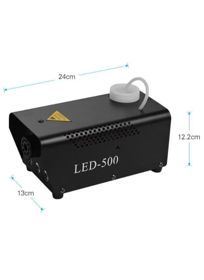 Generic - 500W RGB LED Fog Machine Smoke Machine Hood Portable LED Light with Wired and Wireless Remote Control - Image 1