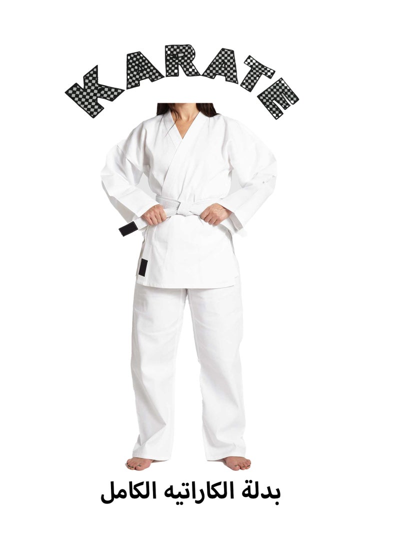 Generic Three-Piece Karate Uniform For All Ages High Quality Fabric  - Image 1