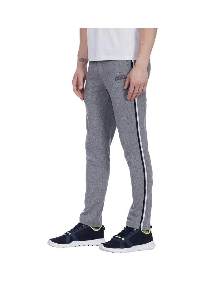 Jockey Grey Melange & Black 9501 Men Super Combed Cotton Rich Slim Fit Trackpants with Side and Back Pockets for Men | Best Price UAE