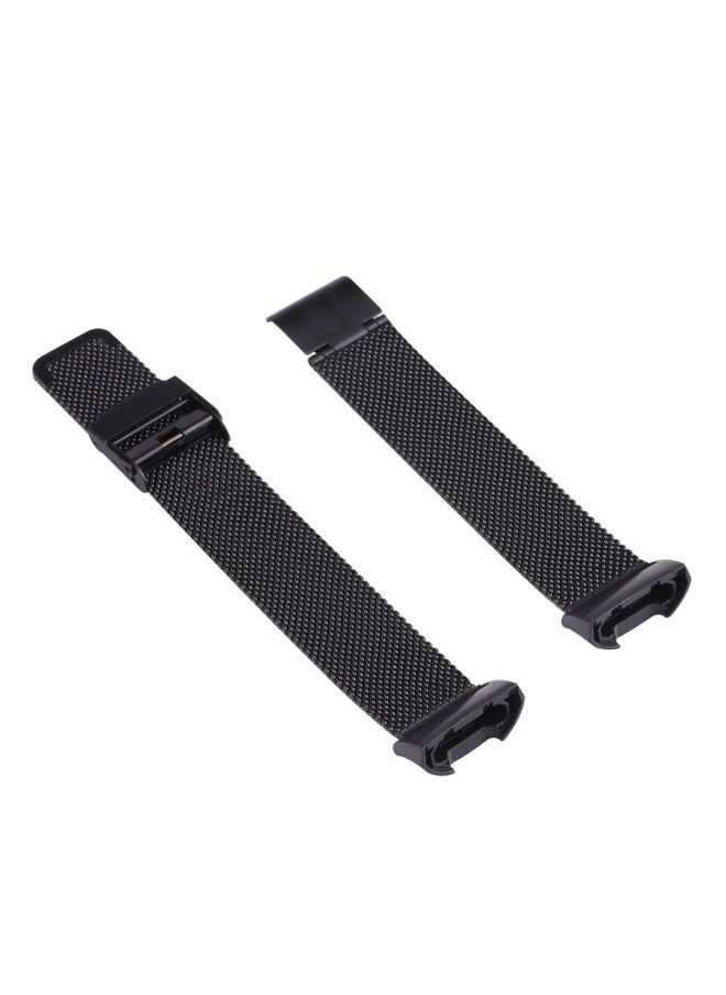 Generic - Replacement Strap For Fitbit Charge 4 Double Insurance Buckle Milanese Watch Band Black - Image 1