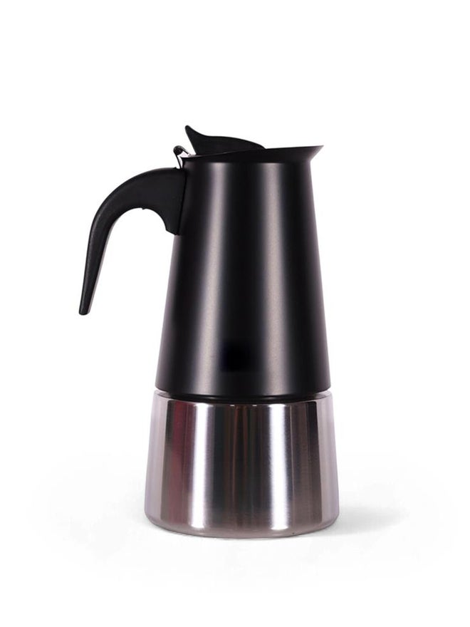 Any Morning Stovetop Stainless Steel Espresso Coffee Maker 300ml Black - Image 5