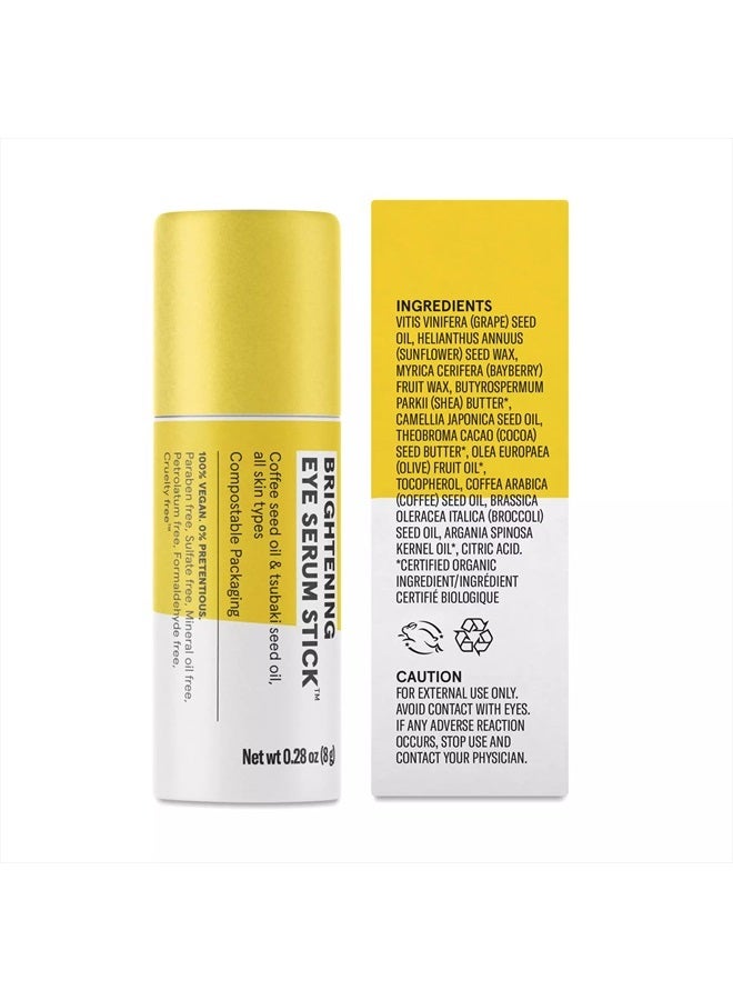 Acure Brightening Eye Serum Stick, Eye Serum, Coffee Seed Oil & Tsubaki Seed Oil, For All Skin Types, 0.28 oz - Image 2