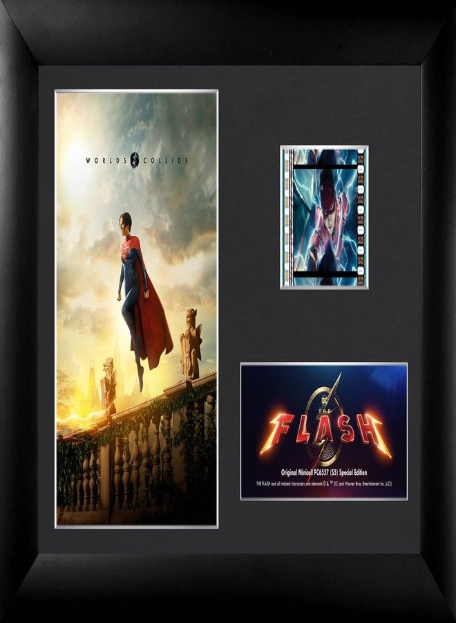 Trend Setters DC Comics – The Flash – Supergirl – FilmCells 7” x 5” MiniCell Desktop Presentation – Featuring 35 mm Film Clip with Easel Stand – Officially Licensed Movie Collectible USFC6557 - Image 1