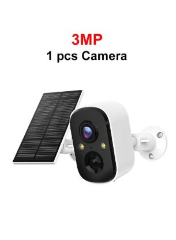 AROAQ Tuya 3MP WIFI Security Battery Camera with Solar Panel Wireless Outdoor Human Detect Surveillance IP Camera Color Night - Image 1