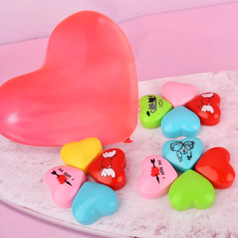 ritastar Small Pull Back Toy Cars Set Mini Racing Vehicles For Holiday Birthday Party Favors Goodie Bag Stuffers Classroom Prizes Bulk Toys For Kids Girls Boys(Valentine Day Heart Shape I Love You Gift)12 Pack - Image 2