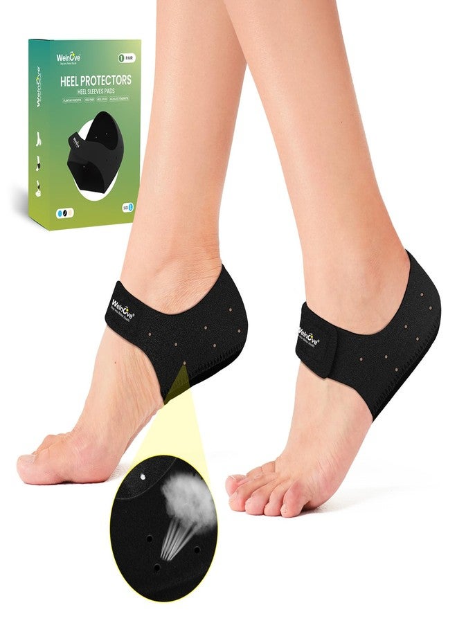 Welnove Plantar Fasciitis Gel Heel Protectors - Welnove Heel Cups for Women Men Heels Spur Pain Relief - Heel Inserts Pads for Achilles Tendonitis Dry Cracked Heel Support Cushion(W 9.5-13 / M 8.5-14) - Image 1