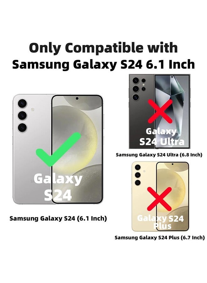 ShebSheb for Samsung Galaxy S24 Case Glitter, Clear Magnetic Phone Cases with Camera Lens Protector [Compatible with MagSafe] Bling Sparkle Plating Soft TPU Slim ShockProof Protective Cover  - Image 5