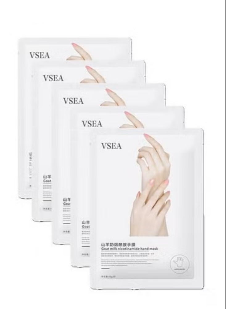 VSEA Hand Masks,Hydrating Moisturizing Hand Mask for Dry Hand,Hydrating Mask for Dry Cracked Hand,5 Pack Glove Mask for Women - Image 1