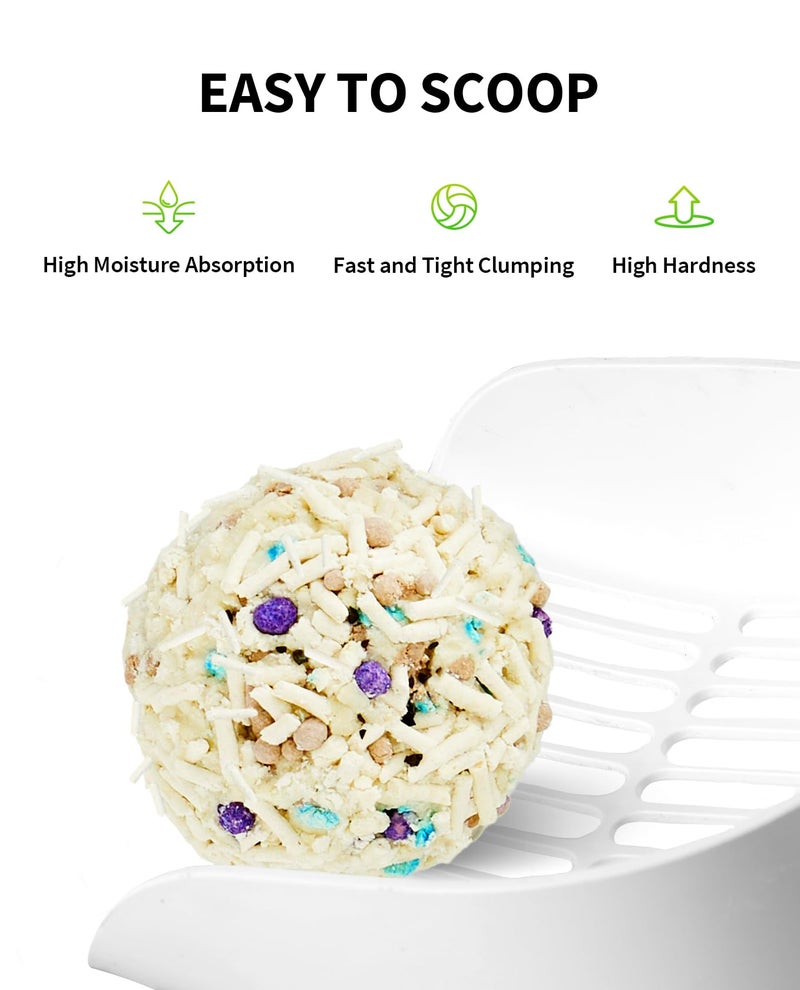 PETKIT Upgraded Clump+ Tofu Mixed Cat Litter, Water Flushable,Ultra Absorbent and Fast Drying, 100% Natural Ingredients Clumping Litter, Dust-Free Low Tracking Bentonite Litter (5.29lbÃ—3bags) - Image 4