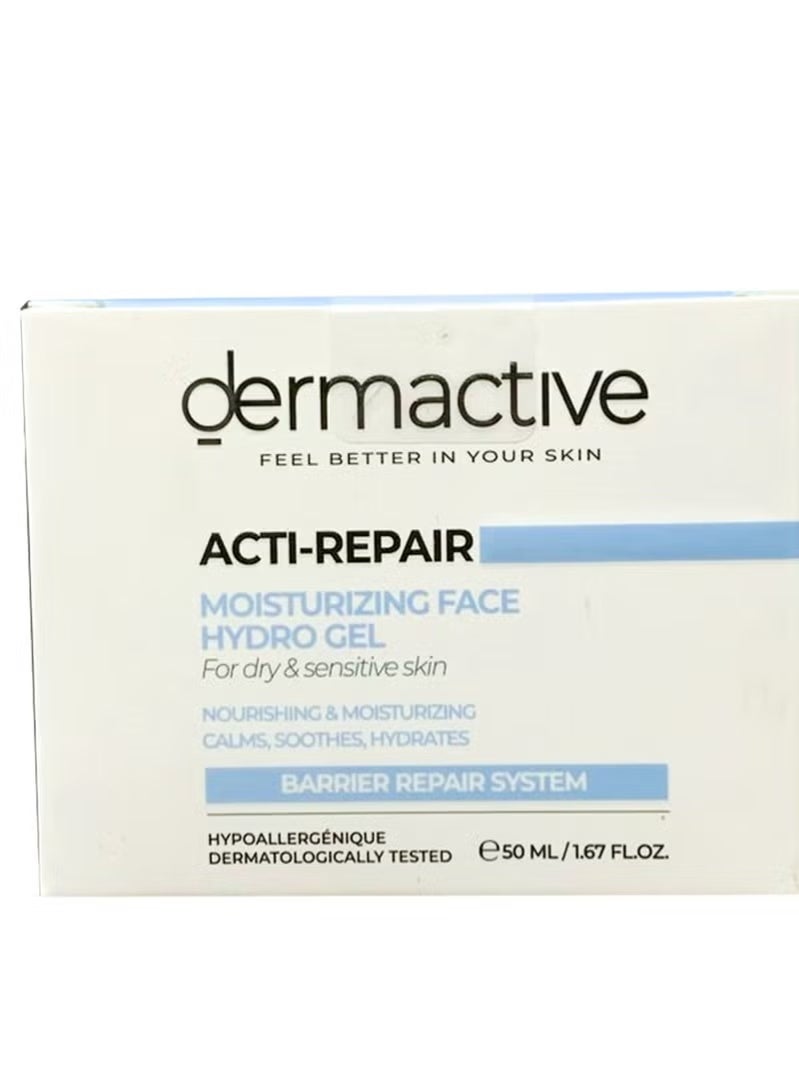 Dermactive Acti Repair Moisturizing Face Hydro Gel For Dry &Sensitive Skin 50Ml