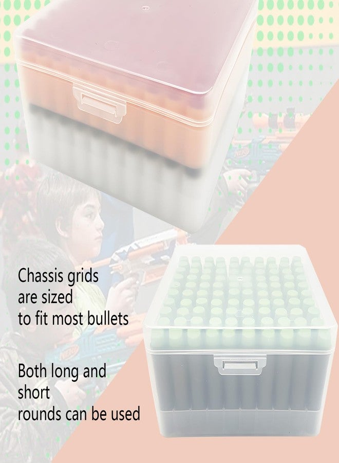 WALWAL Foam Dart Bullet Storage Box, Easy to organize, Portable Storage Box, Compatible with Nerf Elite and Short Dart(1 Box, 2 Tray) - Image 3