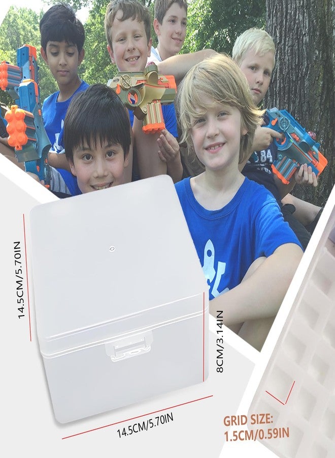 WALWAL Foam Dart Bullet Storage Box, Easy to organize, Portable Storage Box, Compatible with Nerf Elite and Short Dart(1 Box, 2 Tray) - Image 2