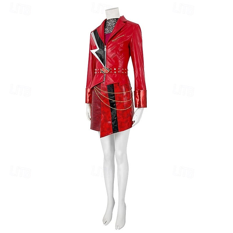 Y&D Halloween Dress Costume Red Heart Princess Fantasy Villain Heir Descendants Wicked Wonderland Cosplay Mum and Daughter Adults' Women's Halloween Carnival Party Performance Stage Easy Halloween - Image 4