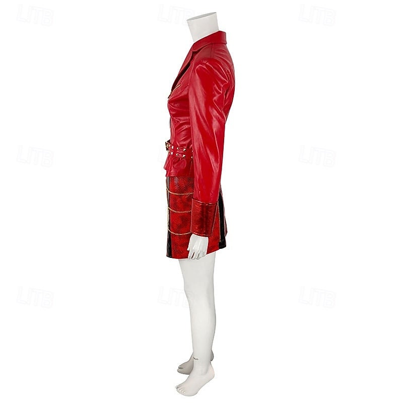 Y&D Halloween Dress Costume Red Heart Princess Fantasy Villain Heir Descendants Wicked Wonderland Cosplay Mum and Daughter Adults' Women's Halloween Carnival Party Performance Stage Easy Halloween - Image 5