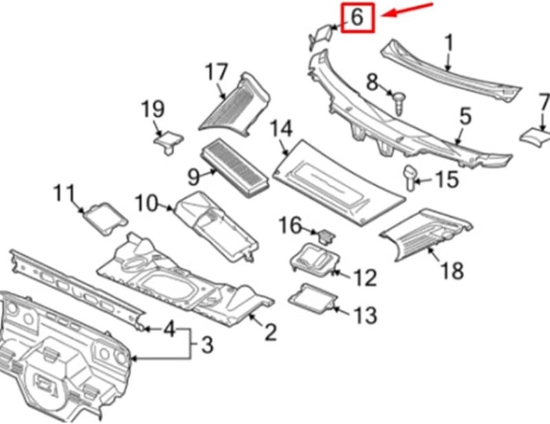 Wivplex Windshield Wiper Side Cowl Trim Panel Cover - Image 5