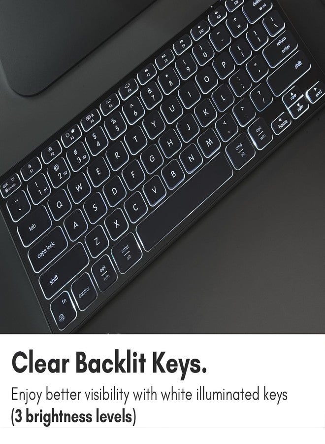 Macally Backlit Mac Keyboard | Compatible Apple Bluetooth Keyboard | Small Wireless Keyboard for MacBook Pro/Air, iMac, Mac Pro/Mini - Image 4