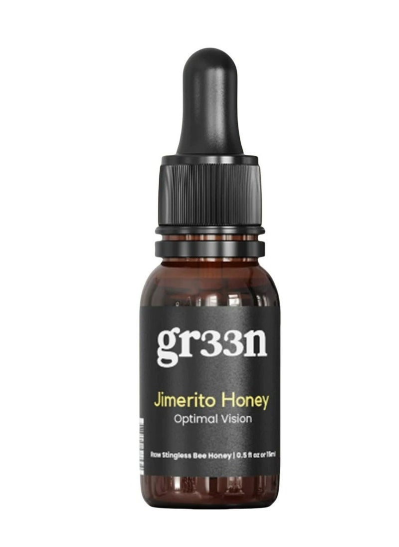 Gr33n Gr33n Jimerito Honey for Eye, Gr33n Jimerito Honey Eye Drops, Stingless Bee Honey Eye Drops, Relieve Eye Fatigue and Dryness 15ml  - Image 1
