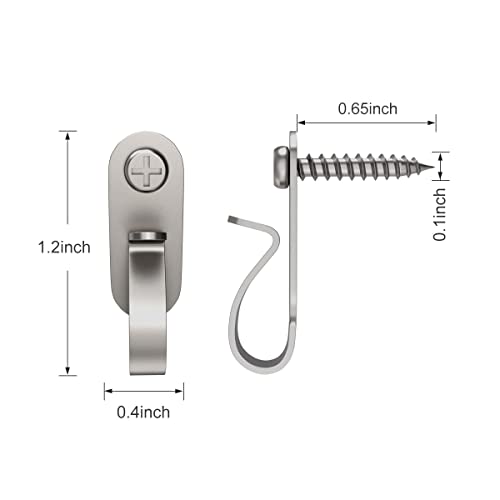 Elrswy GEZIDEA Hanger Hooks for Christmas Lights, Wires and Fairy Lights, Stainless Steel, 20 Pack - Image 4