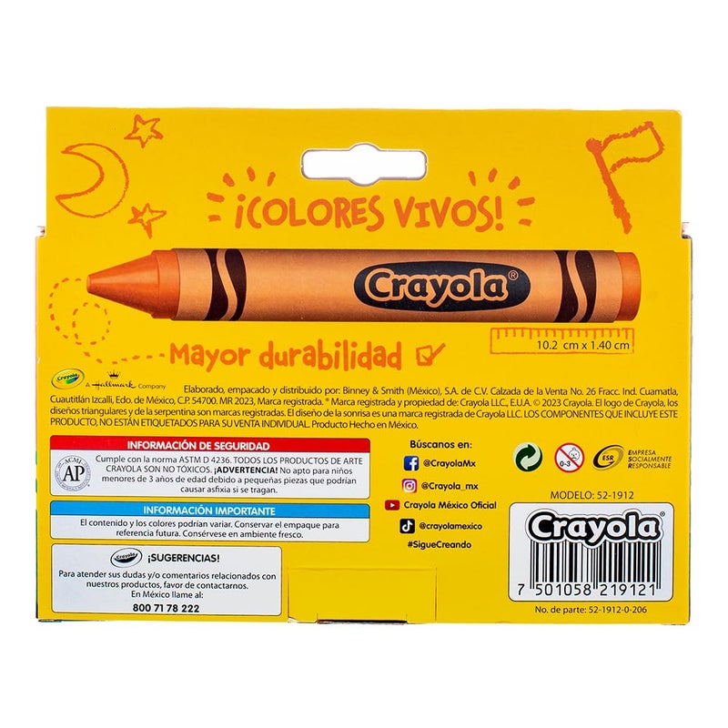 CRAYOLA Crayon Extra Jumbo So Big, 12 Pack - Image 2