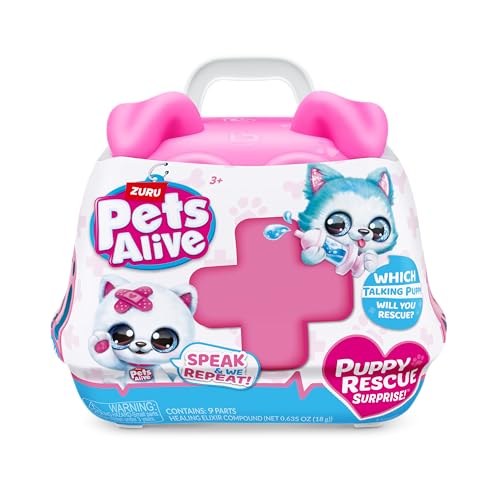 Pets Alive Pet Shop Surprise S3 Puppy Rescue Pomeranian by ZURU Surprise Puppy Plush Ultra Soft Plushies Compound Surprises Inside Interactive Toy Pets Electronic Speak and Repeat Series 3 - Image 5