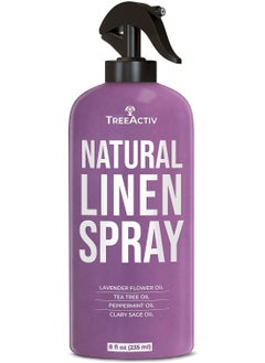 TreeActiv Natural Linen Spray Calming Lavender,Tea Tree & Peppermint Essential Oil Pillow Spray 8fl oz 235ml  - Image 1