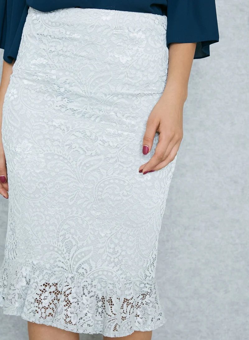 DOROTHY PERKINS Lace Peplum Skirt
